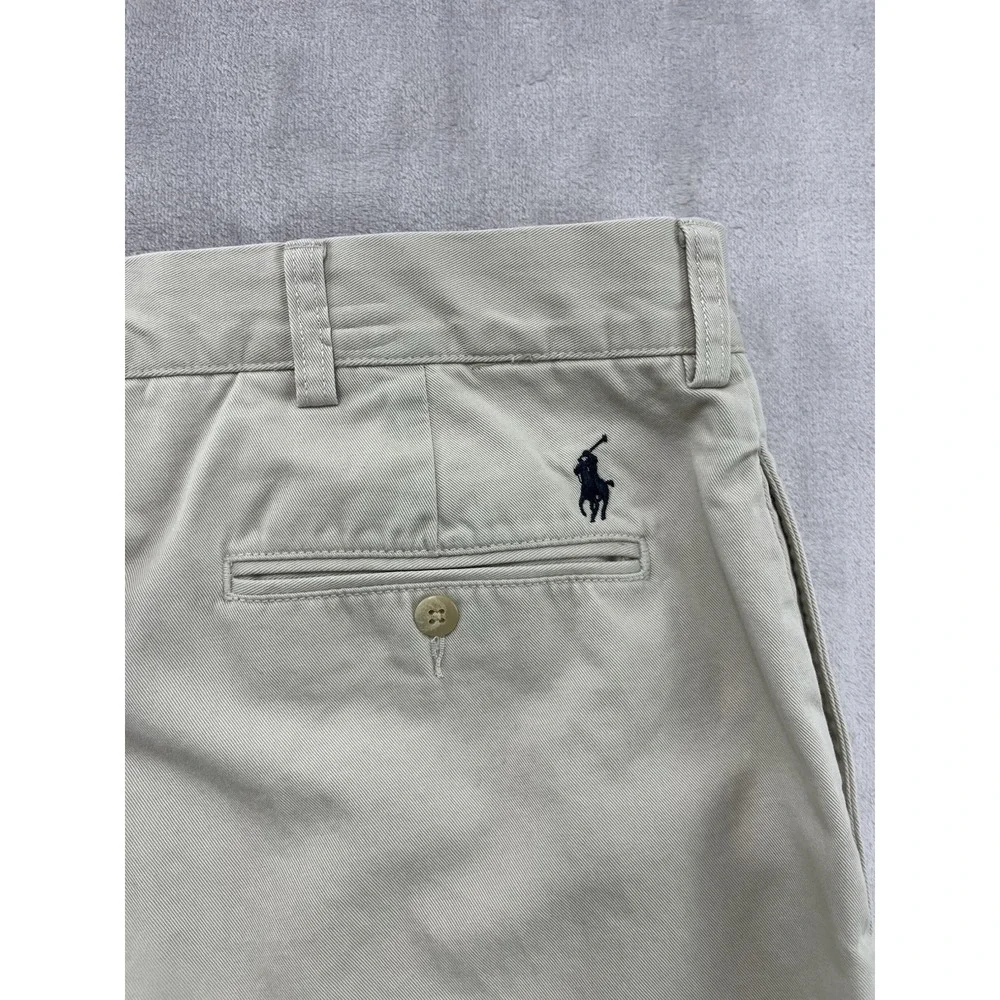VTG Polo Ralph Lauren Ethan Pants Men 42x30 Khakis Pleated Twill Cotton Trouser